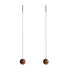 Red Picasso Jasper | .925 Sterling Silver | Gemstone Chain Drop Threader Earrings